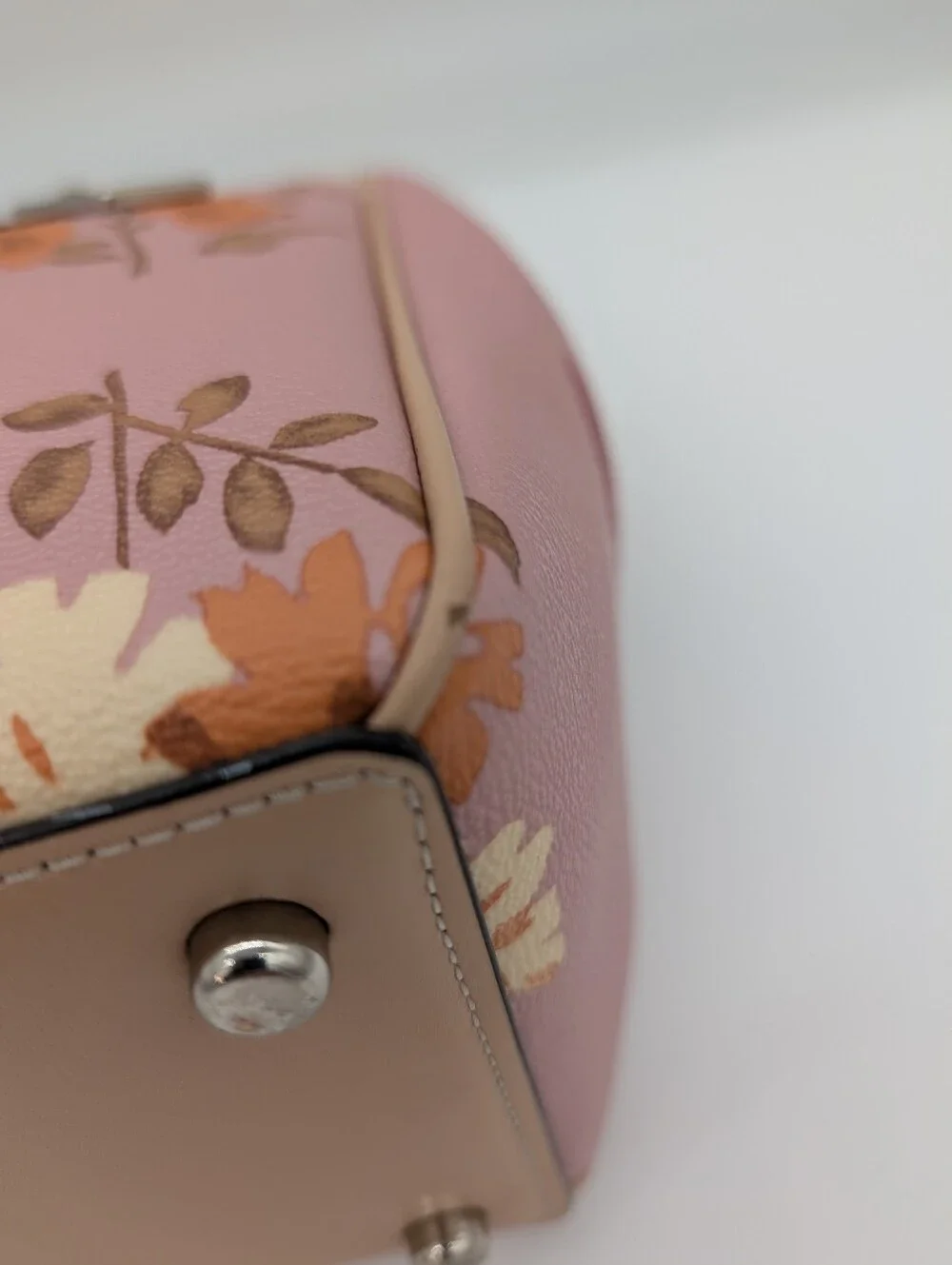 Coach Surrey Carryall Pink Peony Floral Purse Crossbody 2019 F72643 With COA